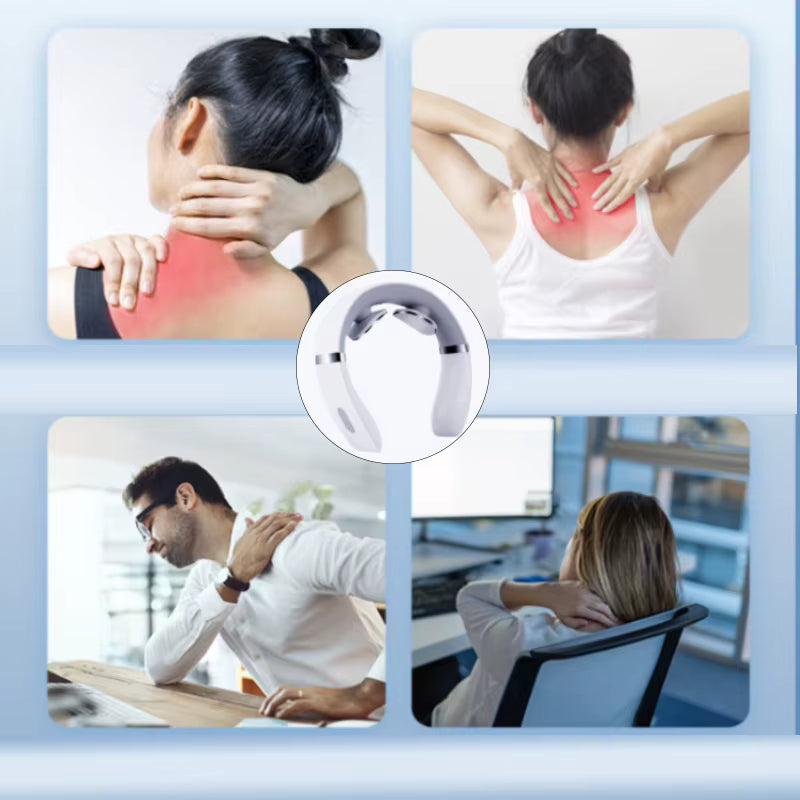 NeckRelief™ - מעסה צוואר וכתפיים אלקטרוני להקלה מיידית בכאבים