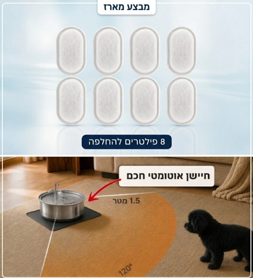 🎁 ערכת מתנות ושדרוג-VIP (8 פילטרים + חיישן)